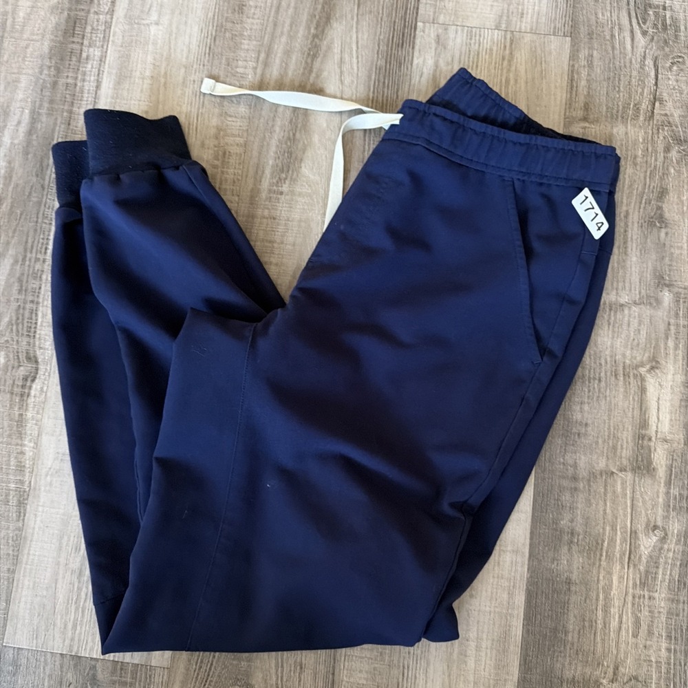 FIGS Zamora Jogger Pants Womens Small Regular Navy Blue Scrub Medical Uniforms